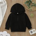 thumbnail image 2 of Vedolay Toddler Girl Clothes Hoodie Coat Toddler Boys Girls Solid Color Baby Clothing Black,100, 2 of 5