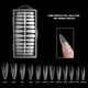 thumbnail image 2 of 240pcs Thin Semi-Frosted Manicure Nails Tips Wearable Soft Manicure Chips for Women Female, 2 of 5