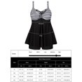 thumbnail image 5 of Duvowe Plus Size Swimsuits for Women Two Piece Tankini Bathing Suits Tummy Control Swimwear, 5 of 11