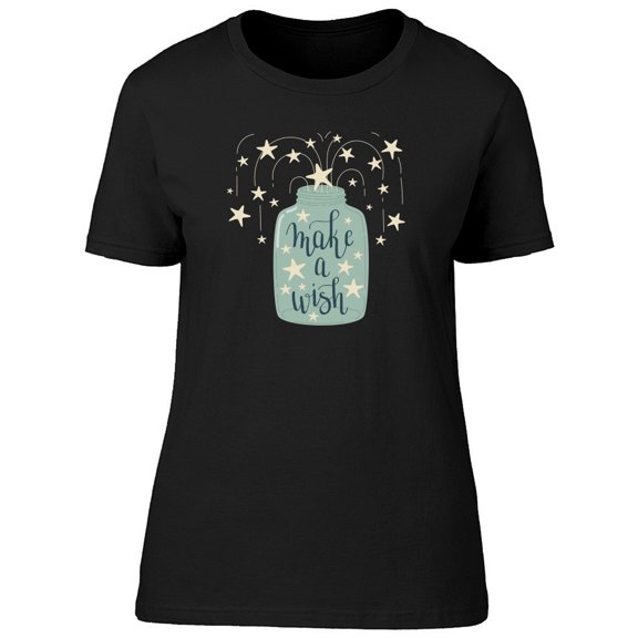 Make A Wish Cute Stars Jar Tee Women's -Image by Shutterstock