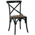 thumbnail image 3 of SAFAVIEH Franklin X-Back Bistro Rustic Chairs, Distressed Hickory, Set of 2, 3 of 10