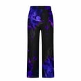 thumbnail image 5 of Stamzod Men Sweatpants Fashion Graphic Pritning Elastic Waist Straight Baggy Pants Home Wear Plus Size Casual Pants for Men with Pockets Purple XXXL, 5 of 5