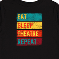 thumbnail image 4 of Inktastic Eat Sleep Theatre Repeat Drama Gift for Actor Boys or Girls Long Sleeve Toddler T-Shirt, 4 of 5