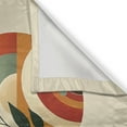 thumbnail image 3 of Ambesonne Monstera Kitchen Curtains, Modern Abstract Botanic, 55"x45", Burnt Sienna Pale Seafoam, 3 of 3