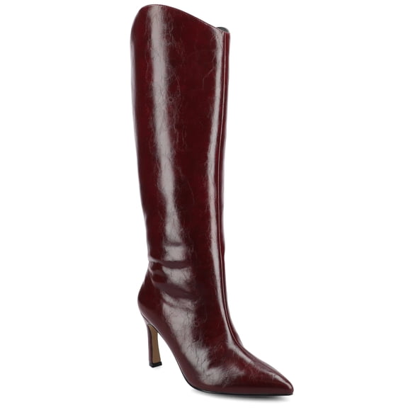 Journee Womens Rehela Pull On Stiletto Heel Boots, Widths Available