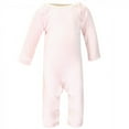 thumbnail image 3 of Touched by Nature Baby Girl Organic Cotton Coveralls 2pk, Girl Elephant, 0-3 Months, 3 of 4