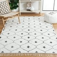 thumbnail image 2 of SAFAVIEH Casablanca Dreda Geometric Cotton Area Rug, Ivory/Black, 8' x 10', 2 of 8