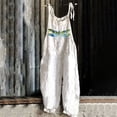 thumbnail image 1 of DPTALR Womens Overalls Ethnic Style Printed Cold Shoulder Suspender Cami Pants Jumpsuit, 1 of 4
