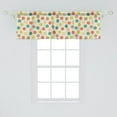 thumbnail image 2 of Ambesonne Retro Window Valance, Colorful Circles Grungy, 54" X 18", Multicolor, 2 of 3