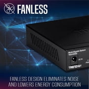TRENDnet TEG-S562, 6-Port Multi-Gig Network Switch, Unmanaged Desktop Ethernet Switch with Metal Housing, Black