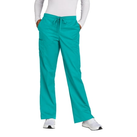

WonderWink Women s Tall WorkFlex Flare Leg Cargo Pant WW4750T In Teal Blue