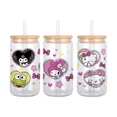 thumbnail image 1 of Sticker UV DTF Transfer Sanrio Cute Characters For 16oz Wrap GLASS Cups High Temperature Resistance DIY Waterproof Custom Decals, 1 of 1