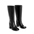 thumbnail image 4 of DREAM PAIRS Women's Knee-High Boots, Square Toe Chunky Block Heel Tall Boots, Fashion Dressy Boots for Fall and Winter, 4 of 6