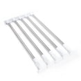 thumbnail image 2 of KAKOWELY Supports de Tringle à Rideaux Rétractables en Acier Inoxydable Support de Tringle à Rideaux Poteau de Corde à Vêtements Tringle à Rideaux Multifonction Tringle de Rideau de Douche Tringle Coupe-Vent pour Séchage de Vêtements 50/ 80 cm, 2 of 4