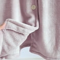 thumbnail image 5 of FDGIU Long Fluffy Bathrobe for Women, Plush Sleepwear Robe, Warm & Cozy Long Sleeve Nightgown Loungewear, 5 of 6