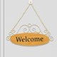 thumbnail image 1 of Letrero de bienvenida, adorno para colgar en la puerta delantera, placa de bienvenida decorativa de fácil instalación, letrero colgante de madera para Marco, 1 of 10