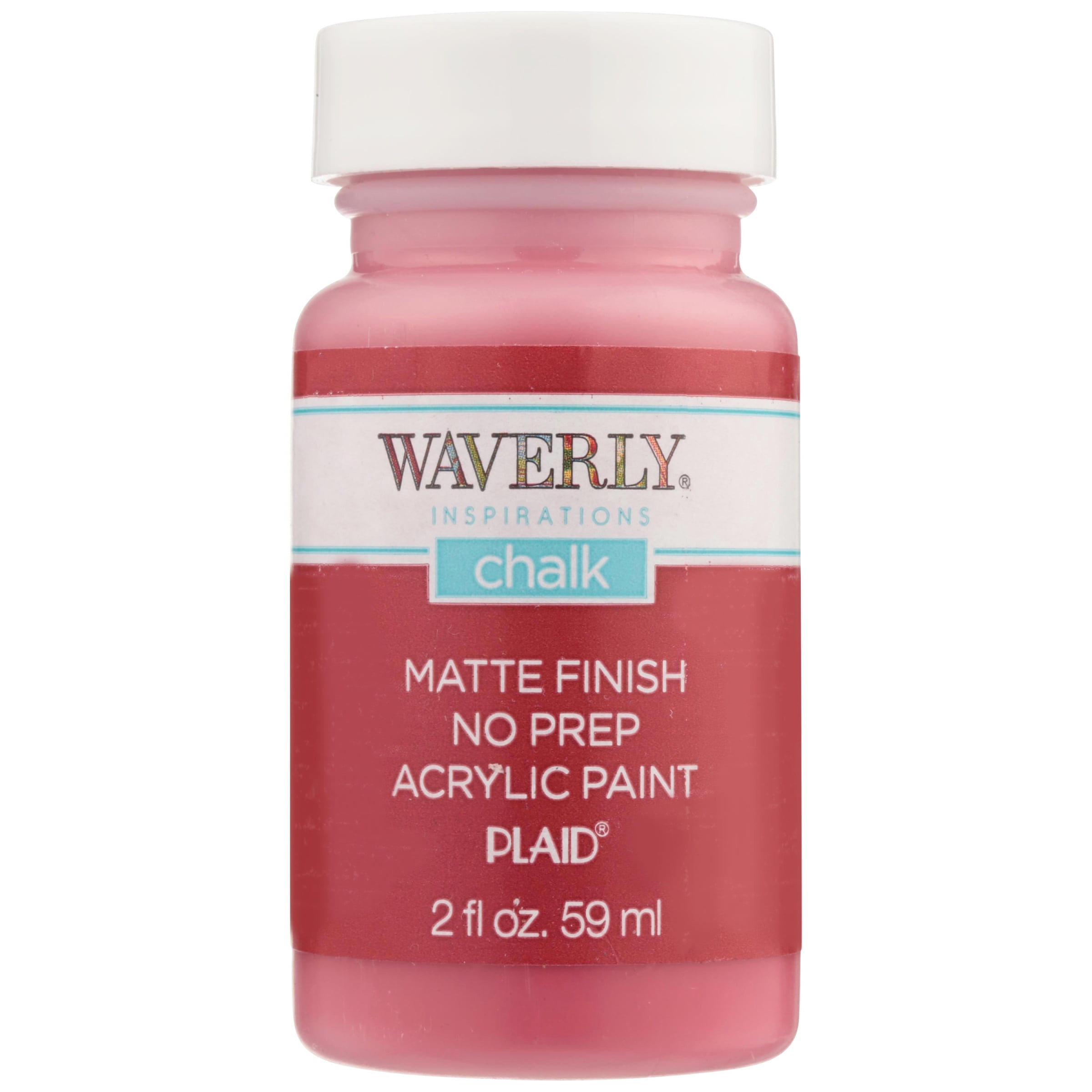 Waverly Inspirations® Crimson Chalk Matte Finish No Prep Acrylic Paint 2 fl. oz. Bottle