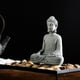 thumbnail image 5 of Estatua de Buda, figura decorativa zen, porche de escritorio, Docor, Pequeña, 5 of 8