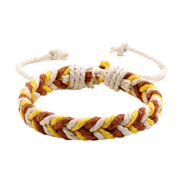 Pulsera Bohemia tejida a mano para parejas, portátil, regalo para hombres y mujeres, brazaletes ajustables para aniversario, cumpleaños, fiesta, damas
