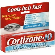 Cortizone-10 Fast Acting Maximum Strength Cooling Relief Gel, 1oz, 12-Pack