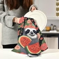 thumbnail image 6 of 1 Pack Sloth Eating Watermelon Kitchen Towels Highly Absorbent, Super Soft Dishcloths 18 x 28 Inches Reusable Quick Drying Tea Towels Set for Home,Kitchen Decor Wash cloth, 6 of 7