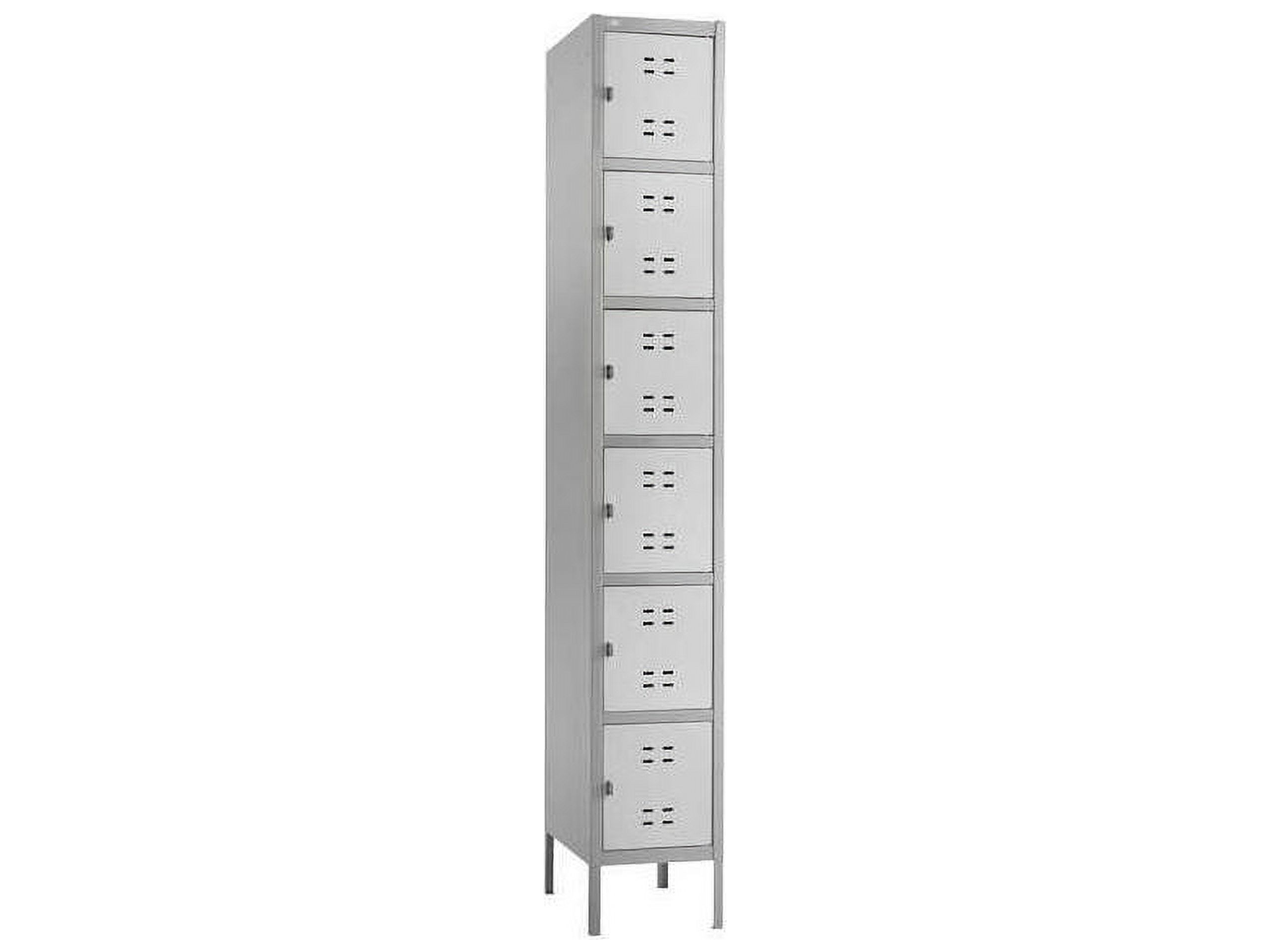 Safco Box Locker, 12w x 18d x 78h, Two-Tone Gray - image 4 of 14