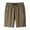 Khaki, variant on Men’s Ice Silk Beach Shorts, Cooling 4-Way Stretch Casual Sports Summer Shorts