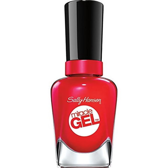 Sally Hansen Miracle Gel Nail Polish Liquid, Red Eye, 0.5 fl oz
