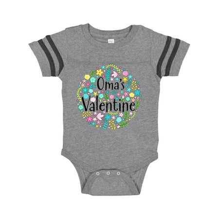 

Inktastic Oma s Valentine- Flower Circle Gift Baby Boy or Baby Girl Bodysuit