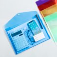 thumbnail image 2 of 10 plastic bags, snap closure, A4 size, mixed color, 2 of 5