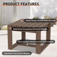 thumbnail image 5 of INTER HUT Wood Square&nbsp;Side Table, Patio End Tables, Outdoor Cedar Wood Coffee Table for Patio, Backyard, Pool, Indoor or Outdoor, 5 of 7