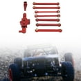 thumbnail image 6 of Almencla RC Car Steering Kits Upgrades High Strength Replaces Metal for Wltoys 1:12 RC Car 124006 12427 12427 12428 Crawler Model Accs red, 6 of 8