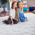 thumbnail image 5 of Lochas Soft Fluffy Rugs Shaggy Plush Area Rug for Bedroom Living Room Home Decor Floor Carpet, 3'x5',White, 5 of 7