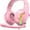 Pink, variant on Ajazz Over-Ear USB Gaming Headset with Noise Canceling Mic, Black