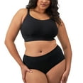 thumbnail image 4 of Elomi Downtime Non Wire Bralette (301417),36H,Black, 4 of 6