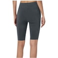 thumbnail image 5 of biudgviw Biker Shorts for Women High Waisted Stretch Athletic Yoga Knee Length Leggings Seamless Plus Size Running Shorts, 5 of 5