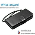 thumbnail image 5 of Wallet Case for Samsung Galaxy A36 Wallet Case 5G (2025), [9 Card Slots] Luxury PU Leather Credit Holder Carrying Folio Flip [Detachable] Kickstand Magnetic Phone Cover & Lanyard [Black], 5 of 5