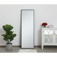 thumbnail image 2 of Metal frame rectangle mirror 20 inch in Black, 2 of 3