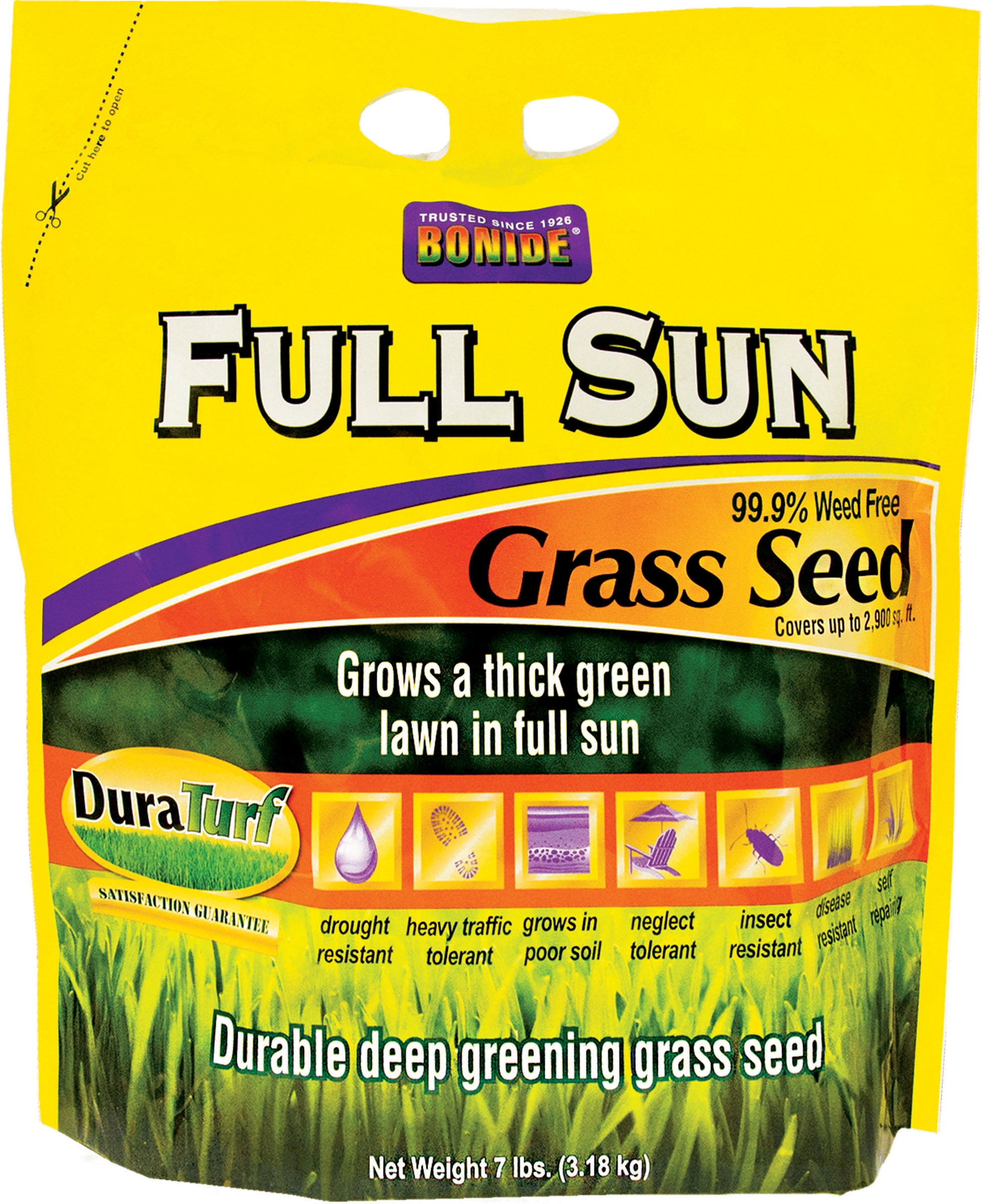 Bonide 60204 7 Lb Full Sun Grass Seed
