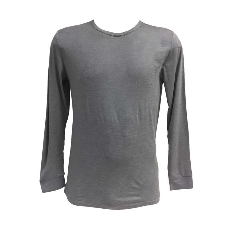 Stay Hidden Scoop Neck Long-Sleeve Base Layer T-shirt for Men JEWYEE A012 —