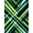 Green, Pattern 16, variant on ODIKA 4' x 6' Machine Washable Non-Slip Area Rug, abstract striped High Traffic Rug, Green, 1274467