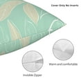 thumbnail image 5 of YFYANG Square Decorative Throw Pillow Case (Without Pillow Insert), Green Plant Leaf Texture Bedroom Sofa Car Cushion Cover, 24"x24", 5 of 9