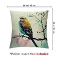 thumbnail image 4 of Throw Pillow Covers Watercolor Sparrow Bird Standing On a Branch Ink Painting Art Adorable Animal Pillow Cases Super Soft, 4 of 7