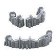 thumbnail image 2 of Connecting Barricade Wall Set, Terrain Scenery for Tabletop 28mm Miniatures Wargame, 3D Printed and Paintable, EnderToys, 2 of 5