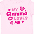 thumbnail image 4 of Inktastic Valentine's Day My Glamma Loves Me Hearts and Lips Boys or Girls Toddler T-Shirt, 4 of 5