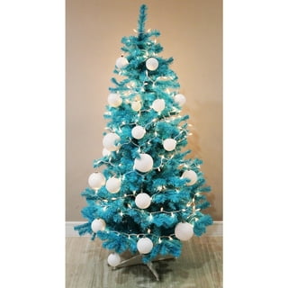 Christmas Tree Ornaments/silver-teal Christmas Tree Decoration/foam Tree  Ornaments/foam Shells/teal Christmas Baubles/turquoise Decorations 