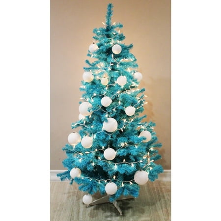 Homegear 6FT Artificial Turquoise Christmas Tree Xmas