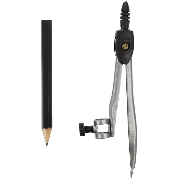 HOMEMAXS  Compass for Geometry Woodworking Drawing with Pencil Holder Child