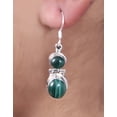 thumbnail image 1 of Pure Silver Gemstone Filigree Dangle Hook Earrings, 1 of 1
