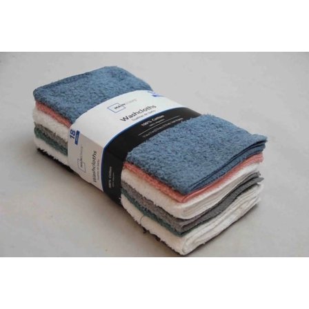 18-Pack Washcloth Bundle, Pastel